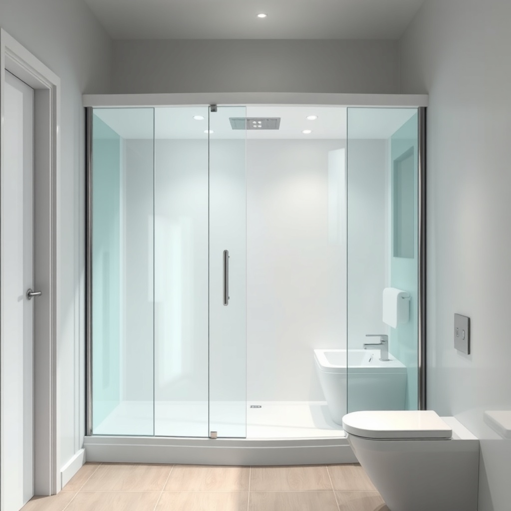 Ortaköy’de Küçük Banyoları Ferahlatan Şeffaf Cam Kabinler