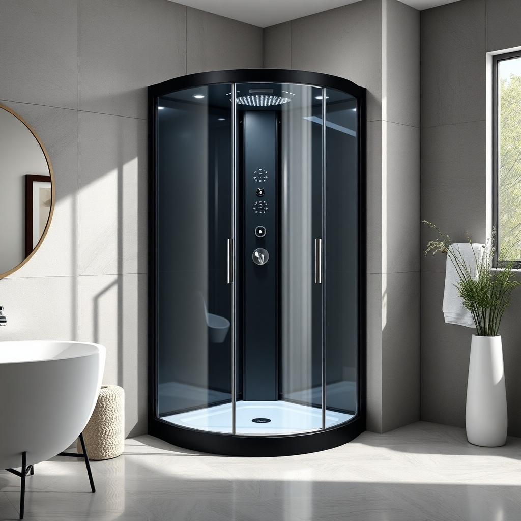 Siyah Mat Profil Duşakabin