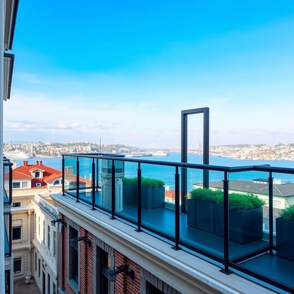 Siyah Profil Cam Balkon