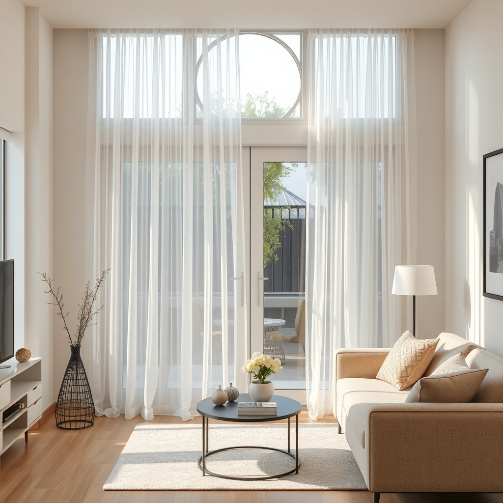 Mıknatıslı Tül Kapı Perdeleri